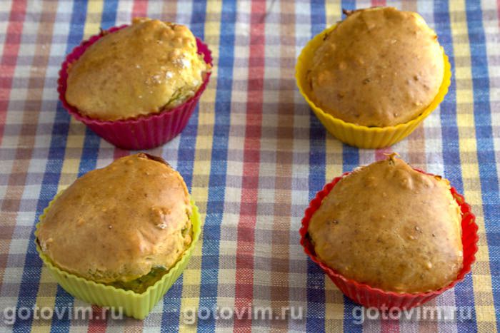 Фотографии рецепта Кексы с овощной начинкой, 07 Кексы с овощной начинкой, Шаг 07