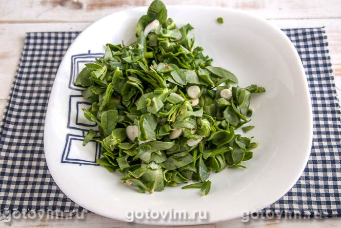 Фотографии рецепта Галеты с сыром и портулаком, 03 Галеты с сыром и портулаком, Шаг 03