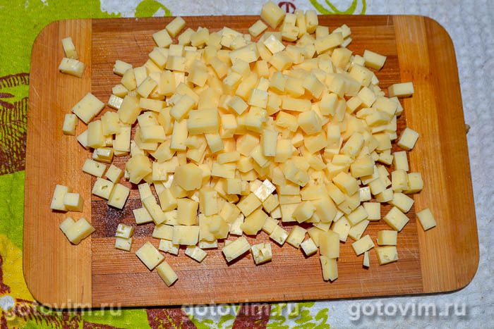 Фотографии рецепта Гавайский салат из курицы с ананасами без майонеза, 03 Гавайский салат из курицы с ананасами без майонеза, Шаг 03