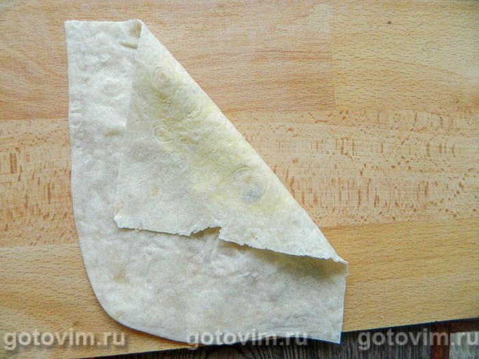 Фотографии рецепта Конвертики из лаваша, 05 Конвертики из лаваша, Шаг 05