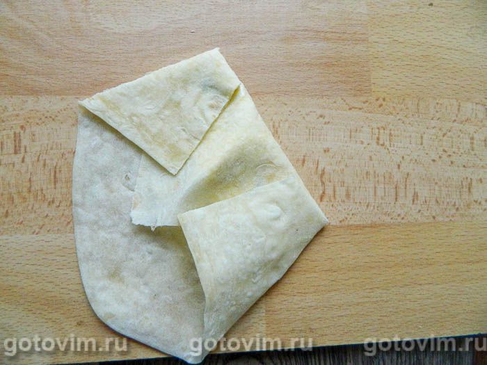 Фотографии рецепта Конвертики из лаваша, 06 Конвертики из лаваша, Шаг 06