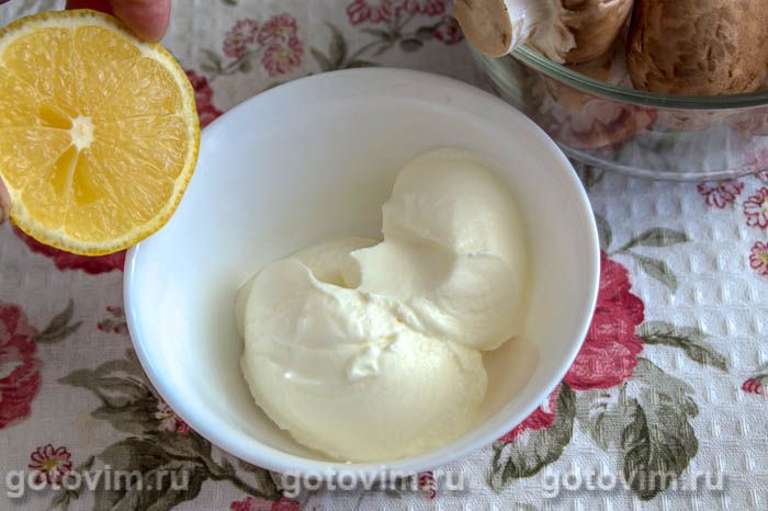 Фотографии рецепта Грибы тандури (для гриля, барбекю или духовки), 01 Грибы тандури (для гриля, барбекю или духовки), Шаг 01