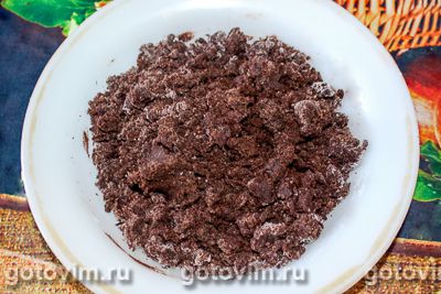 Пирог с грушами и шоколадной крошкой штрейзель, Шаг 05