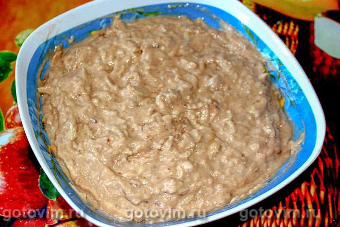 Фотографии рецепта Пирог с грушами и шоколадной крошкой штрейзель, 04 Пирог с грушами и шоколадной крошкой штрейзель, Шаг 04