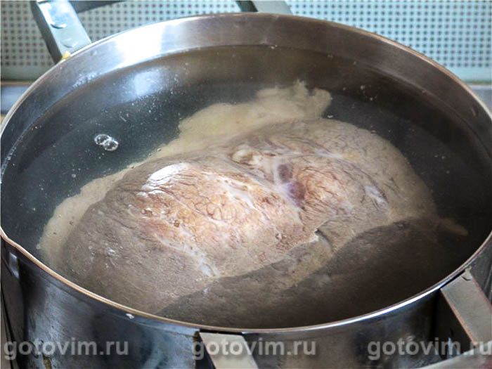 Фотографии рецепта Гуляш из говяжьего вымени и фасоли, 01 Гуляш из говяжьего вымени и фасоли, Шаг 01