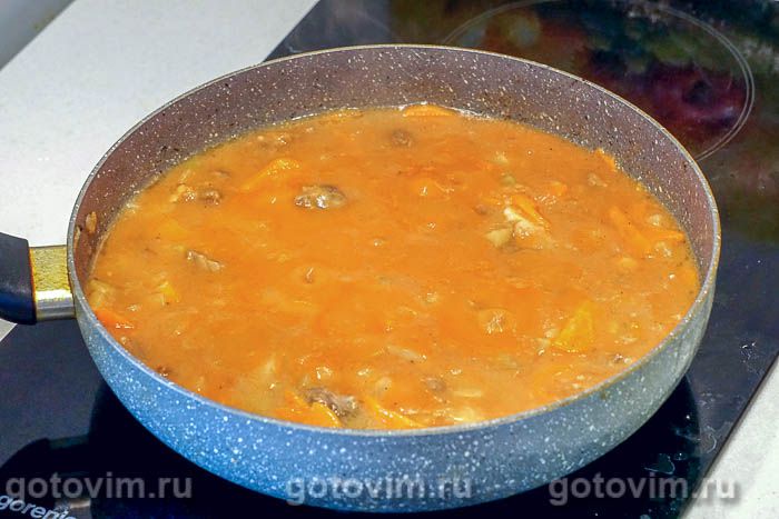 Фотографии рецепта Гуляш с зеленой редькой, 08 Гуляш с зеленой редькой, Шаг 08