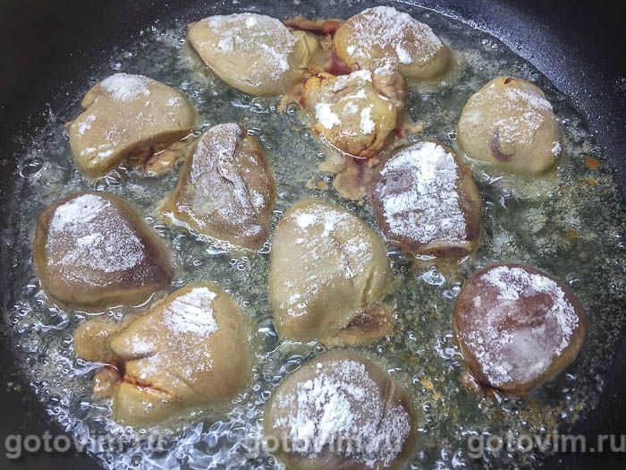 Фотографии рецепта Гусиная печень с яблоками и овощами, тушенная в белом вине, 06 Гусиная печень с яблоками и овощами, тушенная в белом вине, Шаг 06