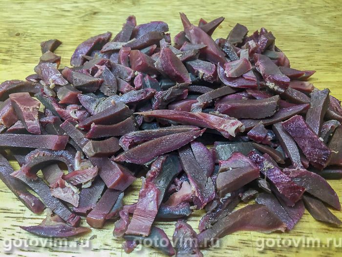 Фотографии рецепта Гусиные желудки с морковкой по-корейски, 02 Гусиные желудки с морковкой по-корейски, Шаг 02