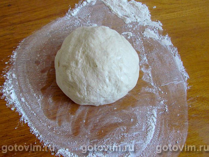 Фотографии рецепта Хачапури с творогом и сыром на сковороде, 03 Хачапури с творогом и сыром на сковороде, Шаг 03