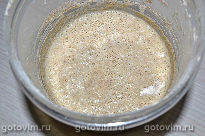 Фотографии рецепта Кукурузный хлеб на ржаной закваске, 01 Кукурузный хлеб на ржаной закваске, Шаг 01