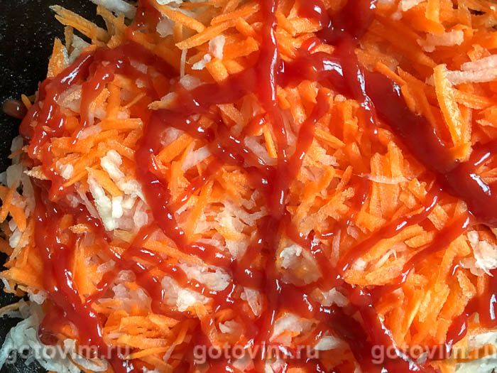 Фотографии рецепта Холодная закуска из моркови и редьки, 04 Холодная закуска из моркови и редьки, Шаг 04