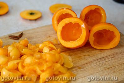 Фотографии рецепта Хурма, фаршированная мясом, 02 Хурма, фаршированная мясом, Шаг 02