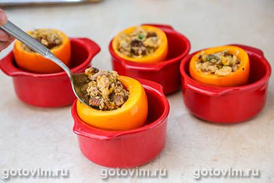 Фотографии рецепта Хурма, фаршированная мясом, 07 Хурма, фаршированная мясом, Шаг 07