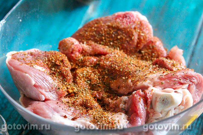 Фотографии рецепта Индейка в духовке, запеченная в ягодно-горчичном маринаде , 01 Индейка в духовке, запеченная в ягодно-горчичном маринаде , Шаг 01