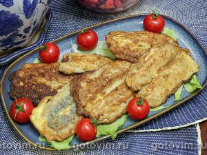 Иваси, жаренная в яйце