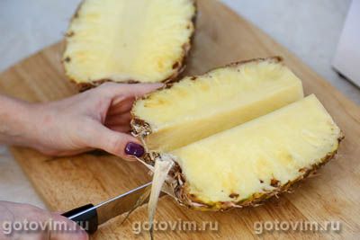 Фотографии рецепта Как почистить ананас, 03 Как почистить ананас, Шаг 03