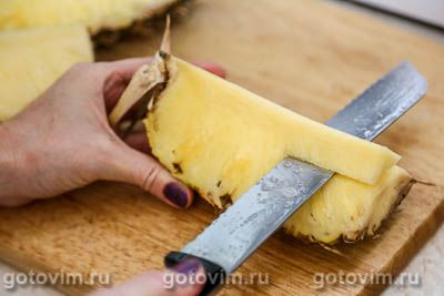 Фотографии рецепта Как почистить ананас, 04 Как почистить ананас, Шаг 04