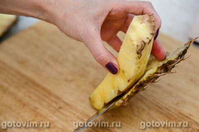 Фотографии рецепта Как почистить ананас, 05 Как почистить ананас, Шаг 05