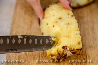 Фотографии рецепта Как почистить ананас, 07 Как почистить ананас, Шаг 07