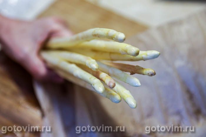 Как почистить и сварить белую спаржу. Фотография рецепта Как почистить и сварить белую спаржу. Фотография рецепта