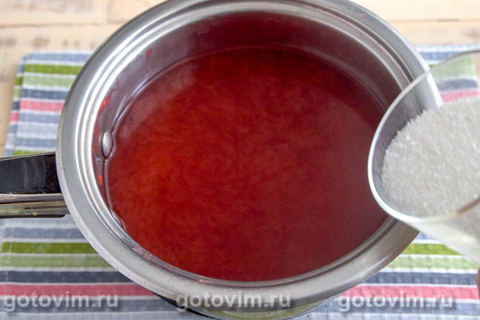 Фотографии рецепта Кисель из калины, 05 Кисель из калины, Шаг 05