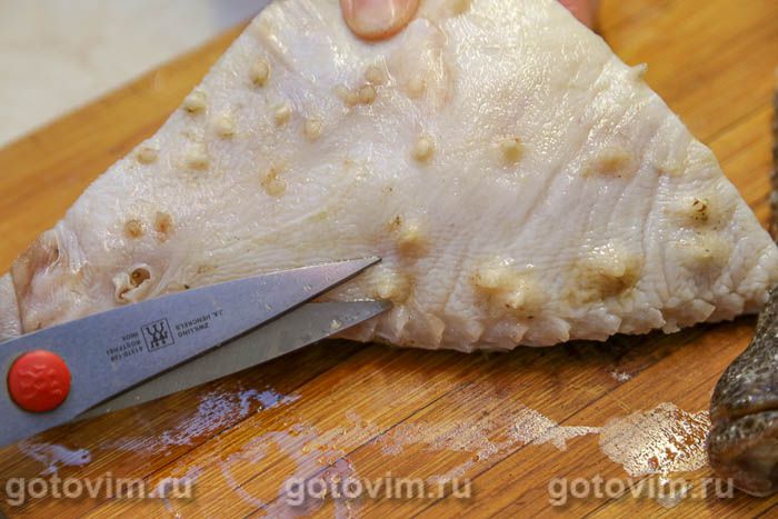 Фотографии рецепта Камбала калкан, жаренная кусочками в сливочном масле, 02 Камбала калкан, жаренная кусочками в сливочном масле, Шаг 02