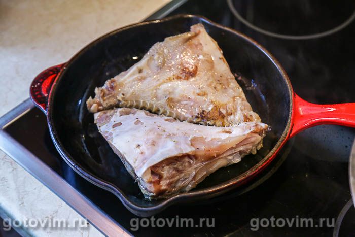 Фотографии рецепта Камбала калкан, жаренная кусочками в сливочном масле, 05 Камбала калкан, жаренная кусочками в сливочном масле, Шаг 05
