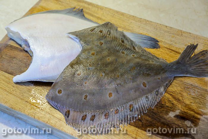 Фотографии рецепта Камбала, запеченная с картофелем в рукаве , 01 Камбала, запеченная с картофелем в рукаве , Шаг 01