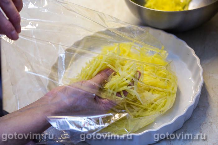 Фотографии рецепта Камбала, запеченная с картофелем в рукаве , 04 Камбала, запеченная с картофелем в рукаве , Шаг 04