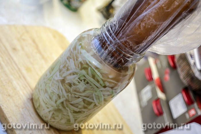 Фотографии рецепта Квашеная капуста на вторичном рассоле, 04 Квашеная капуста на вторичном рассоле, Шаг 04