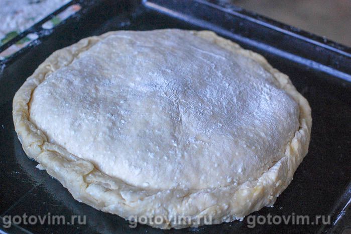 Фотографии рецепта Пирог с капустой из творожного теста, 07 Пирог с капустой из творожного теста, Шаг 07