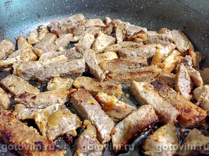 Фотографии рецепта Тушеная капуста с мясом, 02 Тушеная капуста с мясом, Шаг 02