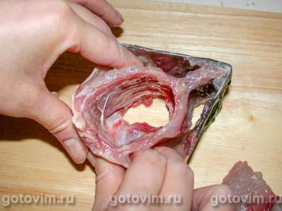 Фотографии рецепта Фаршированный карп в желе, 02 Фаршированный карп в желе, Шаг 02