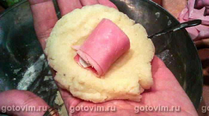 Фотографии рецепта Картофельные крокеты с начинкой, 06 Картофельные крокеты с начинкой, Шаг 06