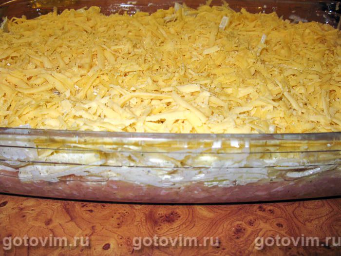 Фотографии рецепта Картофельная запеканка с куриным фаршем, 06 Картофельная запеканка с куриным фаршем, Шаг 06