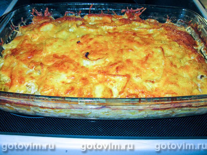Фотографии рецепта Картофельная запеканка с куриным фаршем, 07 Картофельная запеканка с куриным фаршем, Шаг 07