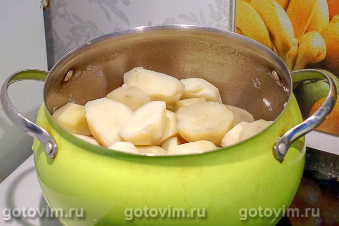 Фотографии рецепта Картофельные ватрушки с фаршем, 01 Картофельные ватрушки с фаршем, Шаг 01