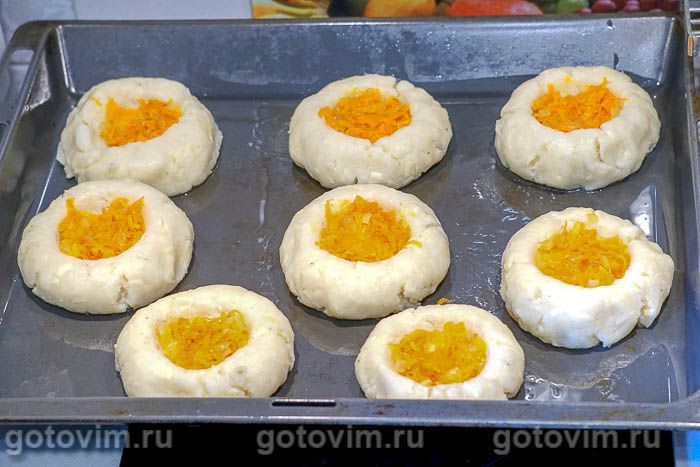 Фотографии рецепта Картофельные ватрушки с фаршем, 09 Картофельные ватрушки с фаршем, Шаг 09
