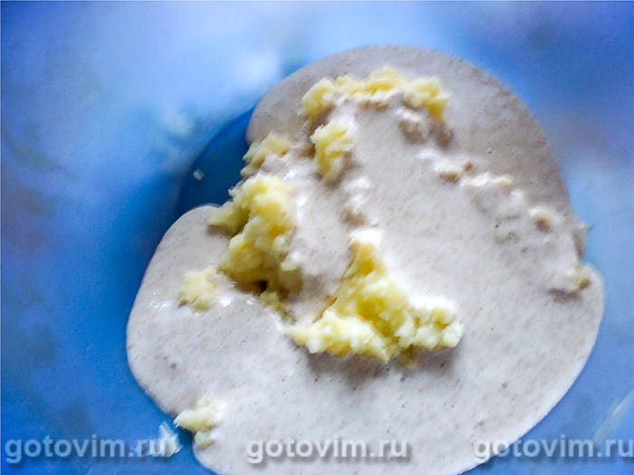 Фотографии рецепта Картофельный хлеб на картофельной закваске, 03 Картофельный хлеб на картофельной закваске, Шаг 03