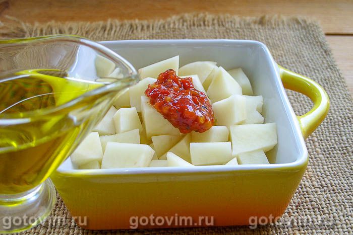 Фотографии рецепта Картофель с фаршем в микроволновке, 04 Картофель с фаршем в микроволновке, Шаг 04