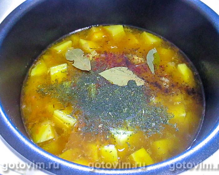 Фотографии рецепта Картофель, тушенный с куриными сердечками в мультиварке, 07 Картофель, тушенный с куриными сердечками в мультиварке, Шаг 07