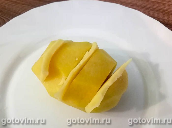 Фотографии рецепта Картошка с сыром в мультиварке, 02 Картошка с сыром в мультиварке, Шаг 02