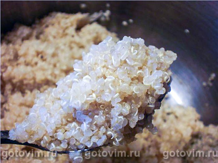 Фотографии рецепта Каша с киноа и стручковой фасолью, 02 Каша с киноа и стручковой фасолью, Шаг 02