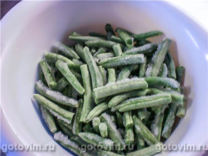 Фотографии рецепта Каша с киноа и стручковой фасолью, 03 Каша с киноа и стручковой фасолью, Шаг 03