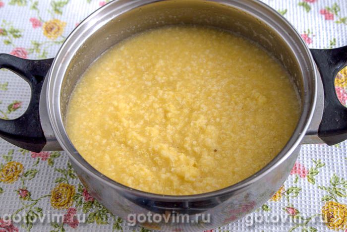 Фотографии рецепта Кукурузно-пшенная каша на воде, 03 Кукурузно-пшенная каша на воде, Шаг 03