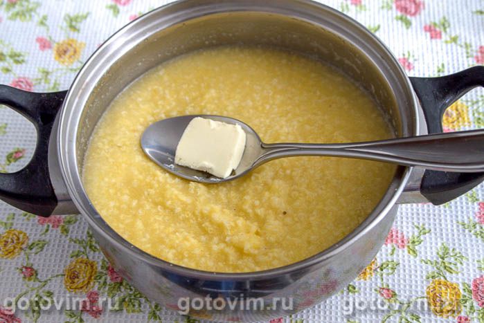 Фотографии рецепта Кукурузно-пшенная каша на воде, 04 Кукурузно-пшенная каша на воде, Шаг 04