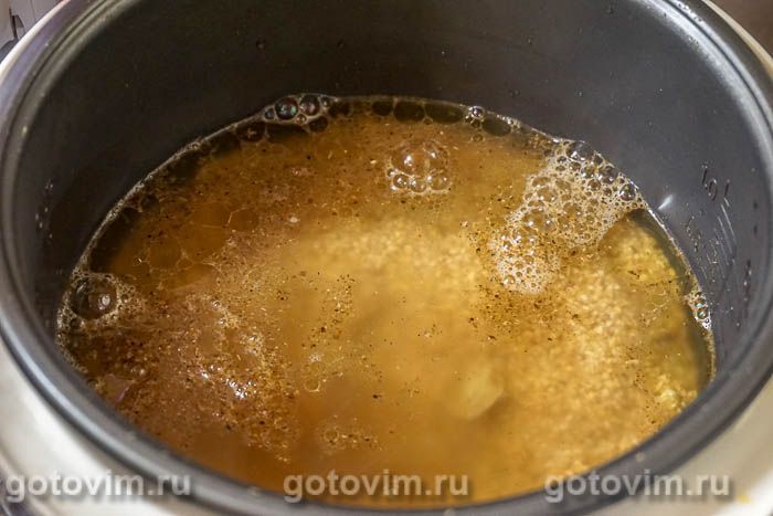 Фотографии рецепта Каша из пшеничной крупы в мультиварке, 05 Каша из пшеничной крупы в мультиварке, Шаг 05