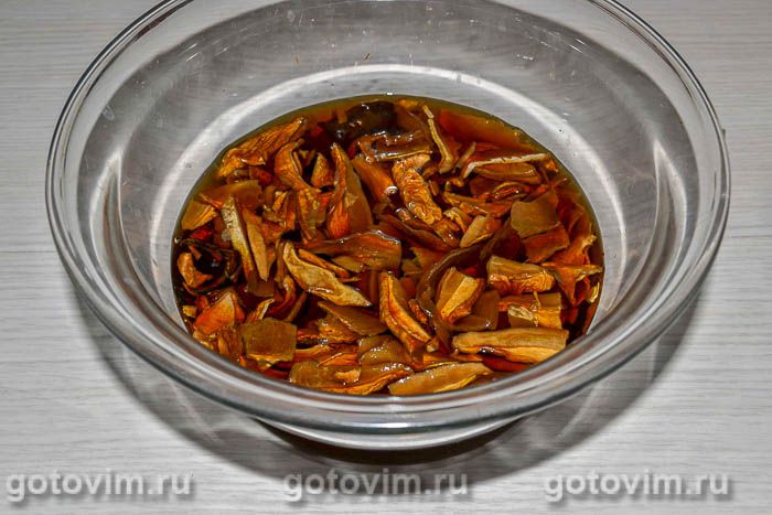 Фотографии рецепта Рисовая каша с сушеными грибами, 01 Рисовая каша с сушеными грибами, Шаг 01