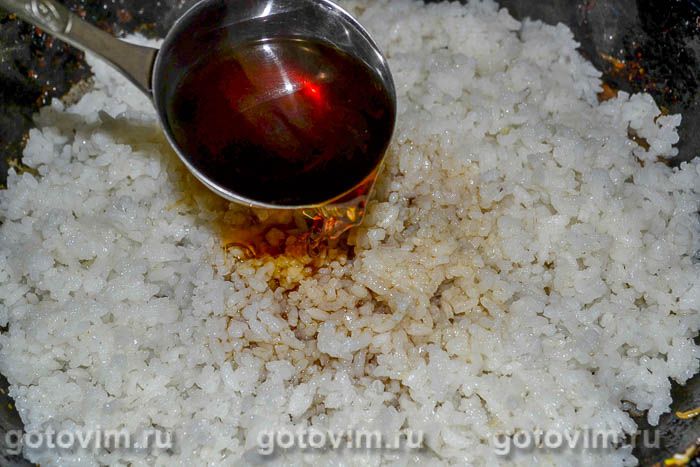 Фотографии рецепта Рисовая каша с сушеными грибами, 06 Рисовая каша с сушеными грибами, Шаг 06