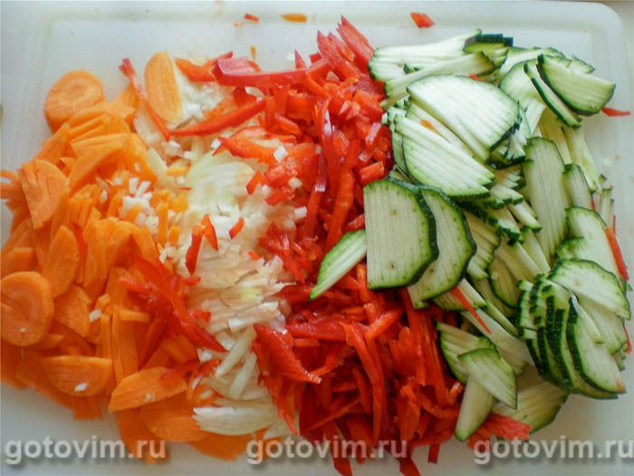 Фотографии рецепта Каша из дробленого ячменя с овощами, 02 Каша из дробленого ячменя с овощами, Шаг 02